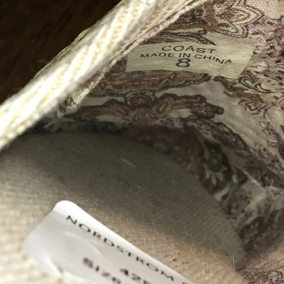 NWT Band Of Gypsies Coast Vegan Slip On Lace Up Mules Size 8 - Picture 7 of 10